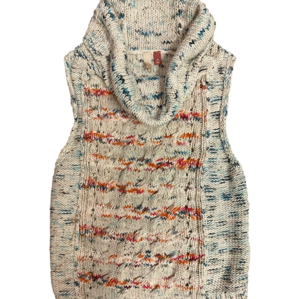 Anthro Pilcro Sleeveless Cowl Neck Sweater